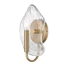 Golden 1140-1W MBS-HWG - Golden Lighting Samara 1-light Wall Sconce in Modern Brass